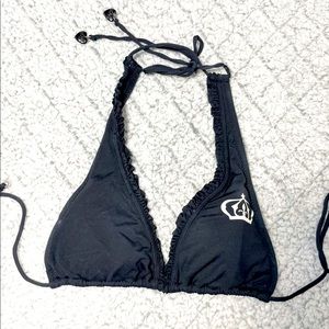 Juicy Couture Black Triangle Bikini Top, size S